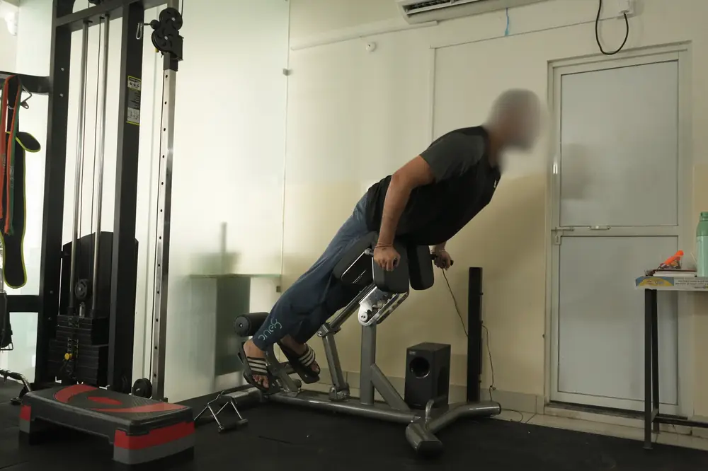 Back extension machine at Affinity Rehab