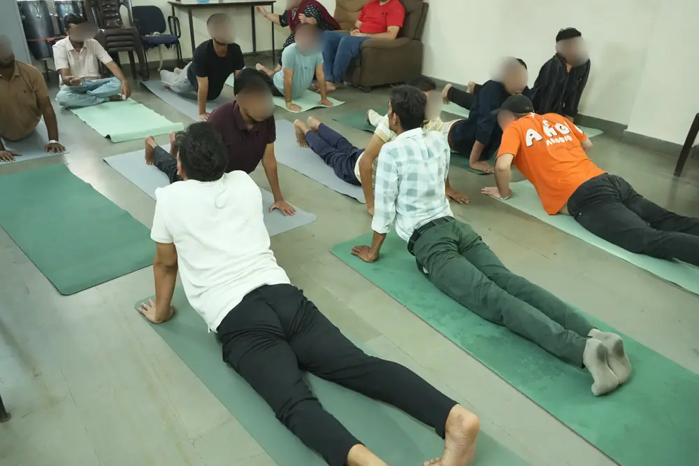Group yoga session at Affinity Rehab